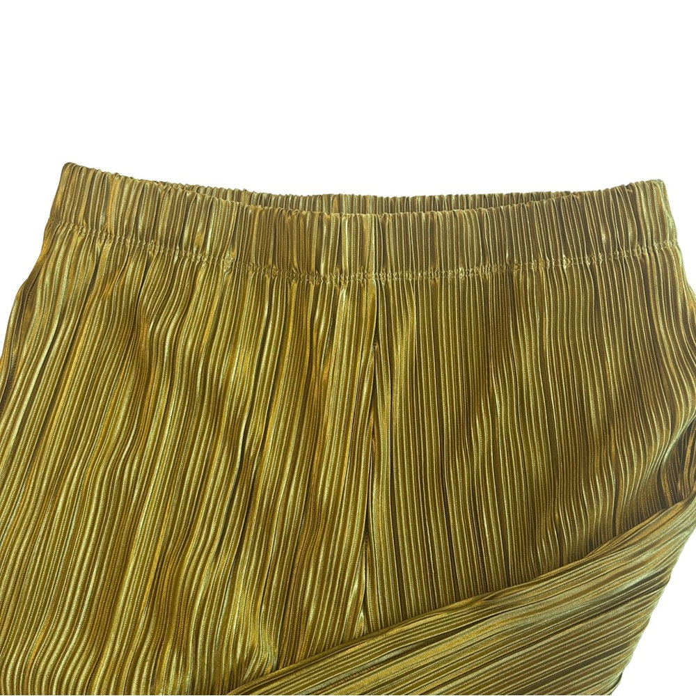 BB Dakota Gold Pleated Cropped Pants.    Size S - Picture 4 of 5